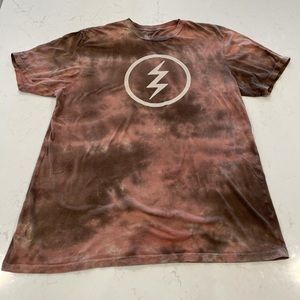 Men’s XL Brown Tie Dye T Shirt - Electric